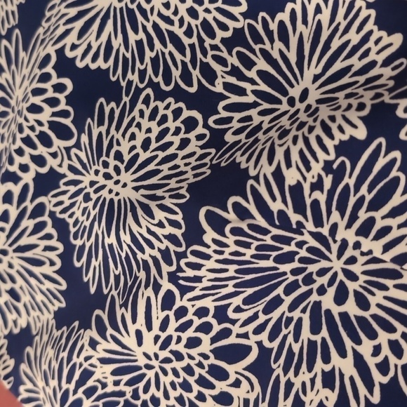Liz Claiborne Blue Floral A Line skirt Size 14 - Picture 13 of 13
